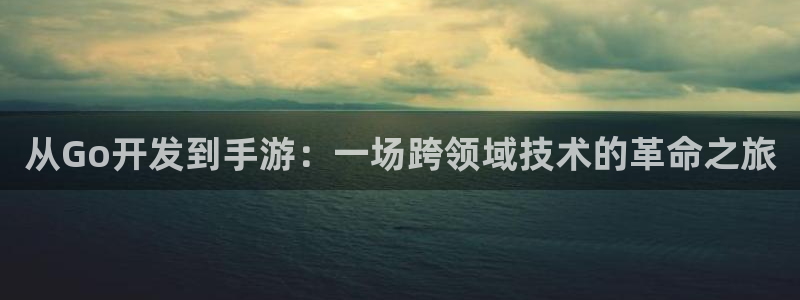 摩根娱乐网址是什么：从Go开发到手游：一场跨领域技术的革命之